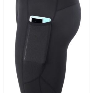 Alternative view of ARSUXEO 3/4 Collant de Compression Leggings de Course à Pied pour Hommes Pantalon Capri Sport Gym K75
