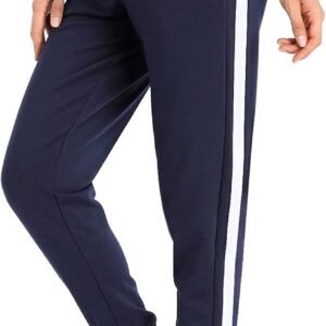 Pantalon de Jogging Femme Cotton Longue Survetement Femmes Vêtements de Sport Sportswear Pantalon de Sport Taille Elastique Drawstring pour Sport Yoga Fitness Casual Gym Running