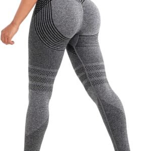 Alternative view of Leonie & Co Legging Anti Cellulite Femme, Compression 3D Minceur- Legging Anti-Cellulite à Compression Taille Haute sans Couture Push-Up Opaque Yoga Fitness Pantalon Sport