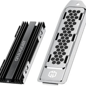 GRAUGEAR Dissipateur thermique pour SSD M.2 NVMe 2280 - compatible PS5, kit de refroidissement complet avec capot protégé contre la poussière