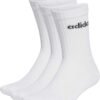 adidas Unisex Linear Crew Cushioned Socks 3 Pairs, White / Black, 37-40