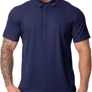 Alternative view of 3er Pack Polo Homme Manches Courtes Séchage Rapide Poloshirt Basic Regular Fit Hygroscopique Polo Golf Respirant Golf Outdoor T-Shirt