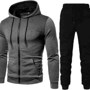 Générique Tenue Sport Homme DéContracté Hooded Survetement Sport Ensemble Doux Chic VêTement Complet Full Zip Sweat à Capuche et Pantalon et Fall Jogging Homme Ensemble Training