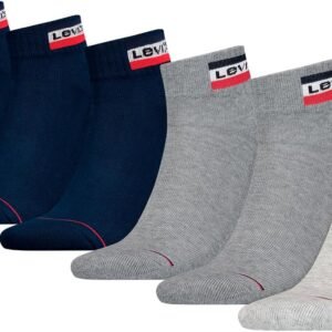 Levi's Quarter Chaussettes (Lot de 6) Mixte