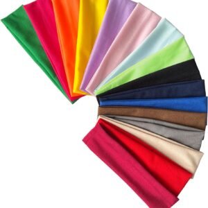 Alternative view of 16 Pièces Bandeaux de Sport, Bandeaux, Bandeau Anti-Transpiration Hommes et Femmes, pour Jogging, Course à Pied, Marche, Vélo et Trottinette