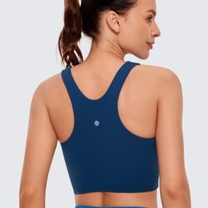 Alternative view of CRZ YOGA Butterluxe Femmes Dos en Y Col Haut Palangre Brassière de Sport - Rembourré Yoga Débardeurs Courts