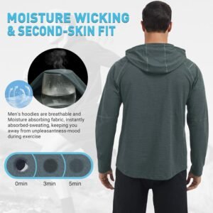 Alternative view of MEETWEE T-Shirt de Sport Homme Tee Shirt sans Manche Homme & Haut à Manches Longues Respirant pour Running,Fitness