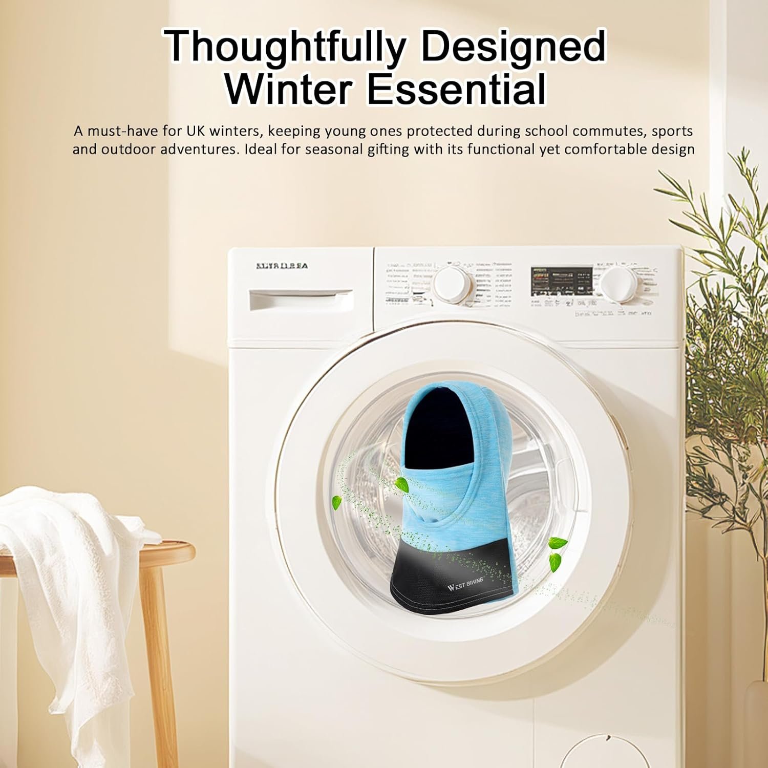 BWBIKE Kids Balaclava 6-13 Ans - Masque de Ski Polaire Chaud et Coupe-Vent pour Le Cyclisme, Le Ski et Les Sports de Plein Air, sous Le Casque Couvre-Visage pour Garçons et Filles – Image 5