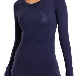 CRZ YOGA Femme T-Shirts et Tops de Sport à Manches Longue Chemise Running Yoga