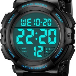 CIVO Montre Homme Sport Militaire Étanche Montre Digitale Chronomètre Alarme Lumière LED Montres Bracelet Hommes Numerique Mode Grand Cadran