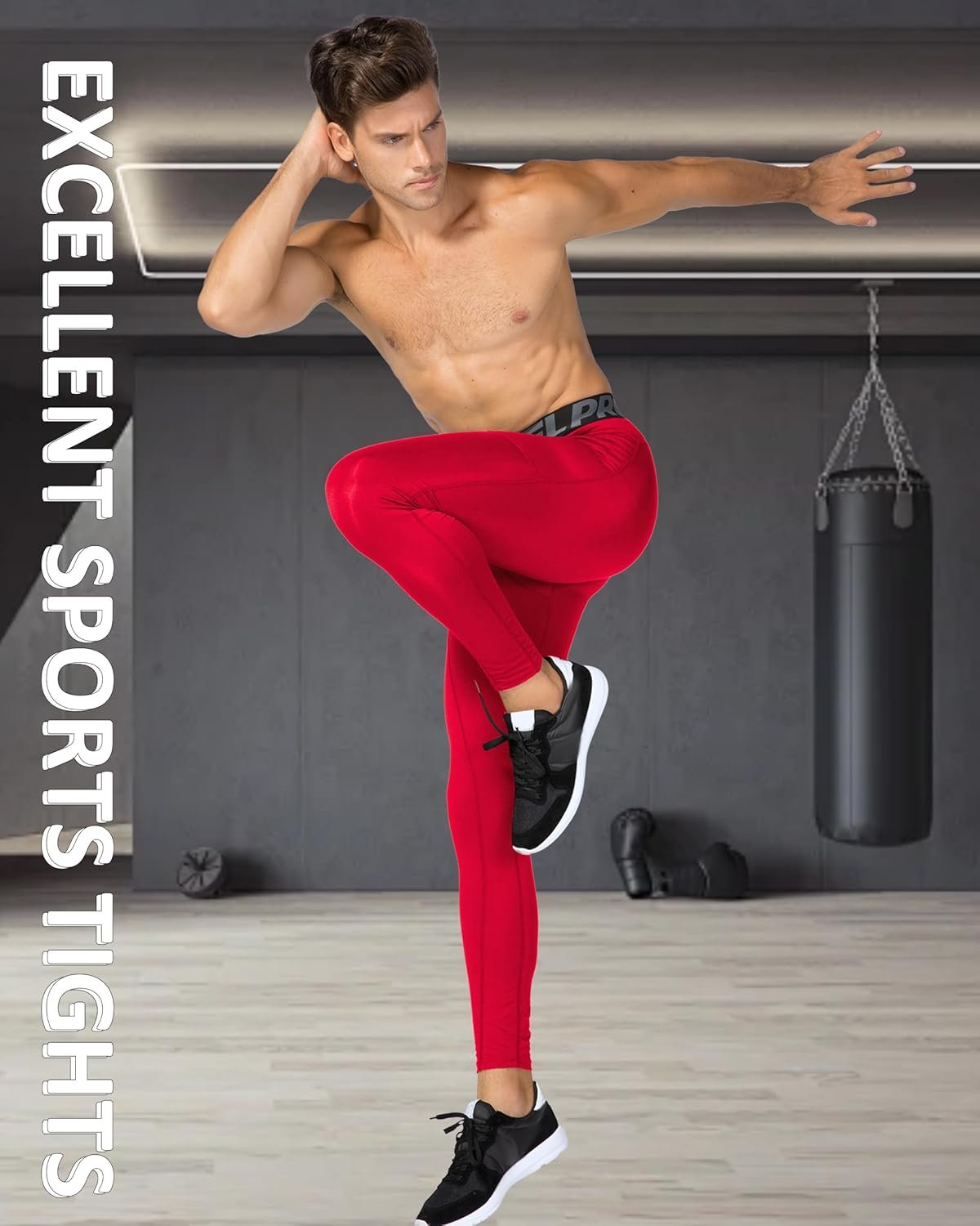 Yuerlian Legging de compression pour homme avec poches pour entraînement au frais et au sec, pour le sport, la gym, le yoga, le football, le cyclisme – Image 5