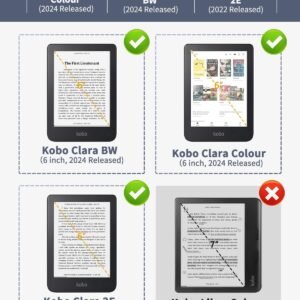 Alternative view of MoKo Étui pour Tolino Shine Color/Shine 5 (2024)/Shine 4 (2022) et Kobo Clara BW/Color/2E 6", Ultra Fin et léger, Fonction Veille/réveil Automatique pour Kobo Clara 6" 2024, Agave Vert
