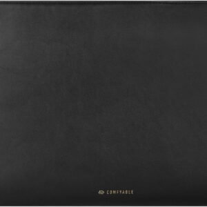 Comfyable Housse pour Ordinateur Portable 13-14 Pouces Compatible avec MacBook Air/Pro 13 2025-2018, MacBook Pro 14 M4 2024-2021, Pochette en Cuir pour Mac Étanche, Noir