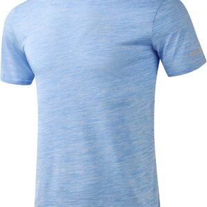 Homme Tee Shirts T-Shirts à Manches Courtes Sport Running Gym Shirts avec Bandes Réfléchissantes