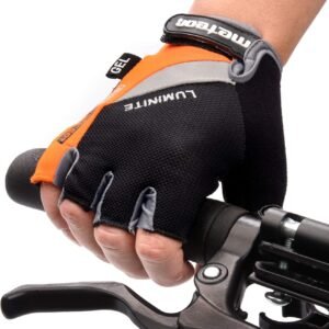Alternative view of meteor Enfants Gants de Vélo Garçons Filles Cyclisme VTT Demi-Doigts Antidérapant Mitaines de Sport Antichoc Respirant Courts pour Bicyclette Réglables Scooter Paire de Gant