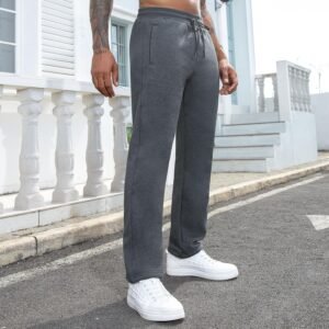 Alternative view of Pantalon Polaire Homme Bas Jogging Hiver Chaud Pantalon de Survetement Thermique Pantalon Coton Sport Pantalon d'intérieur Epais pour Homme