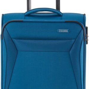 Alternative view of travelite valise 4 roues bagage à main coque souple, IATA bagage à bord mesure ; Série CHIOS, trolley avec protection des bords + fonction d'accrochage, 55 cm, 34 litres