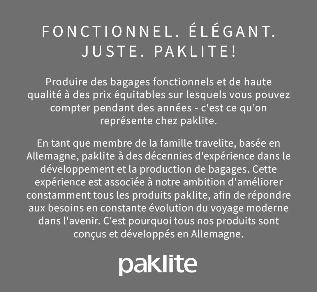 travelite paklite Valise de Voyage à 2 roulettes, Valise à roulettes de Taille Moyenne, Orlando, Trolley Classique à Coque Souple au Design Intemporel, 63 cm, 58 litres – Image 7