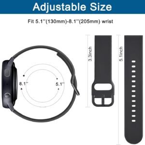 Alternative view of Bracelets de Montres Silicone 20mm 22mm, Remplacement Dégagement Rapide pour Femme Homme 20mm 22mm