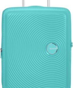 American Tourister Soundbox - Valise Spinner S Extensible Bagage Cabine, 55 cm, 35.5/41 L, Bleu (Poolside Blue)