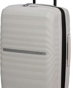 Samsonite Neo Flux - Spinner S Slim, Manipulation Extensible, 55 cm, 39/45 L, Beige (Neutre Chaud)