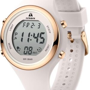 LN LENQIN Montre Femme Montre Le chronomètre pour Femmes 30m Montres de Poignet Militaire imperméables avec rétroéclairage/Alarme/minuterie/Date