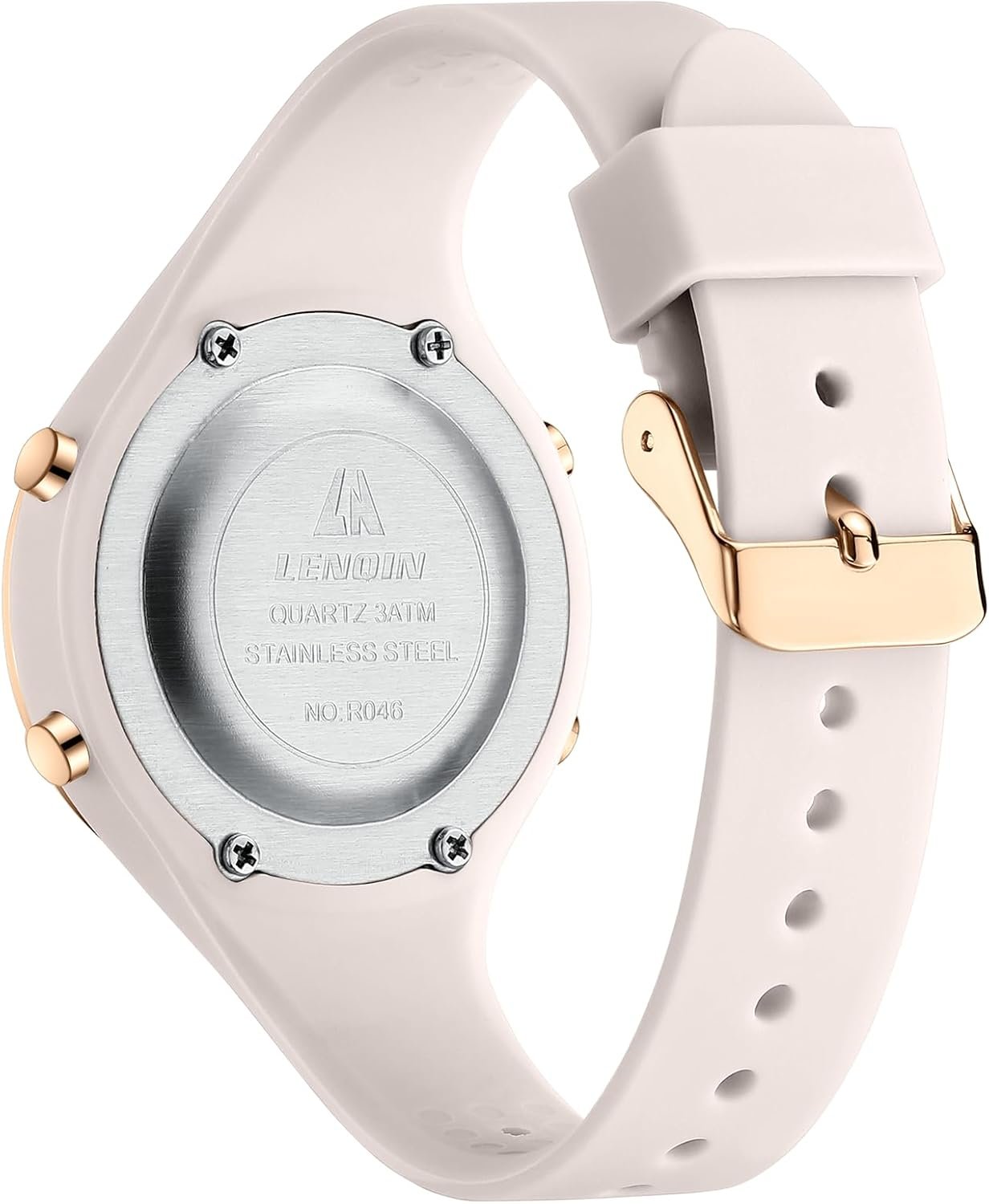 LN LENQIN Montre Femme Montre Le chronomètre pour Femmes 30m Montres de Poignet Militaire imperméables avec rétroéclairage/Alarme/minuterie/Date – Image 3