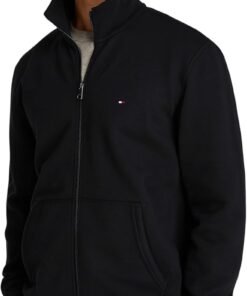 Tommy Hilfiger Essential Fleece Zt Stand Collar Mw0mw38083 Sweat-Shirt zippé Homme
