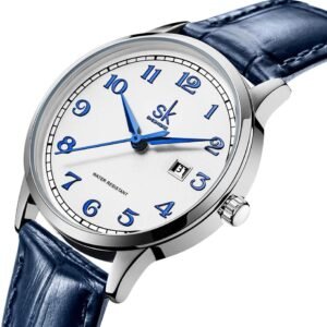 Alternative view of SHENGKE SK Classic Business Women Montres avec Bracelet en Acier Inoxydable et Montre élégante en Cuir véritable pour Dames