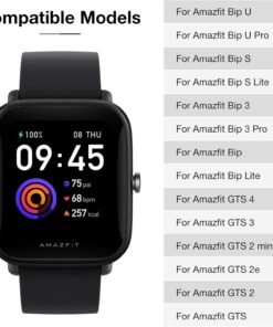 Alternative view of YHC Bracelet de rechange pour Amazfit Bip U Pro/Bip U/Bip S/Bip Lite/Bip 3 Pro, 20 mm de largeur