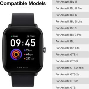 Alternative view of YHC Bracelet de rechange pour Amazfit Bip U Pro/Bip U/Bip S/Bip Lite/Bip 3 Pro, 20 mm de largeur