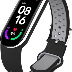 Bracelet de Remplacement pour Xiaomi Mi Band 7/Xiaomi Mi Band 6, Silicone Bracelet de Sport pour Xiaomi Mi Band 5, Bracelet de Rechange Compatible avec Xiaomi Mi Band 7/6/5