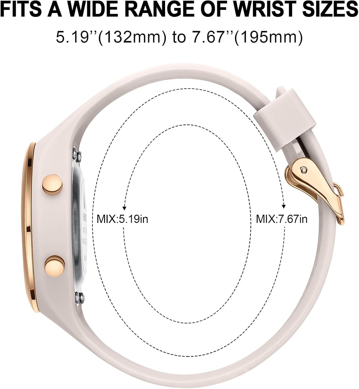 LN LENQIN Montre Femme Montre Le chronomètre pour Femmes 30m Montres de Poignet Militaire imperméables avec rétroéclairage/Alarme/minuterie/Date – Image 4