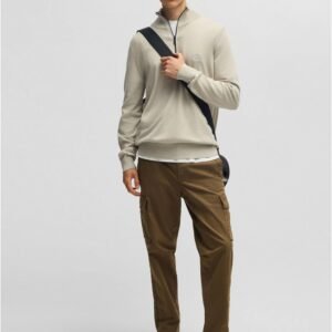 Alternative view of BOSS Hommes Kanobix S Pull en Coton et Cachemire avec Encolure zippée