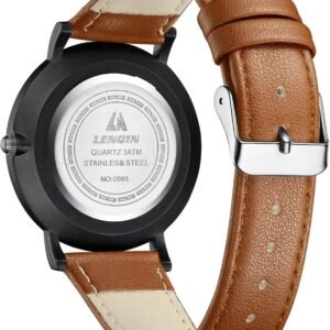 Alternative view of LN LENQIN Montres Hommes Montres pour Hommes Montre Analogique à Quartz 30M Waterproof Montres Poignets Hommes Montre Fashion Business Homme Designer Bracelet Cuir