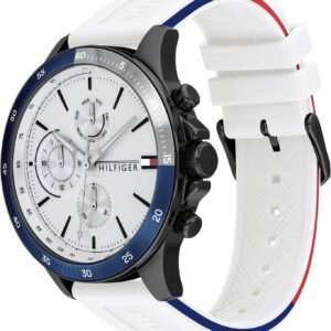 Alternative view of Tommy Hilfiger Montre Analogique Multifunction à Quartz pour Homme avec Bracelet en Acier Inoxydable ou Silicone