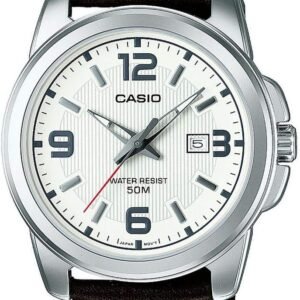 Casio Herren Analog Quarz mit Edelstahl Armbanduhr