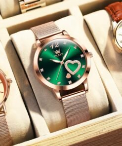 Alternative view of OLEVS Womens Watch Gift Set avec Bracelet Rose Gold Ladies Minimaliste Minimaliste Slim Robe DéContractéE Analogique Montre à Quartz ImperméAble