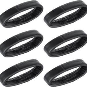 Cobee Lot de 6 boucles de rechange en cuir pour bracelet de montre