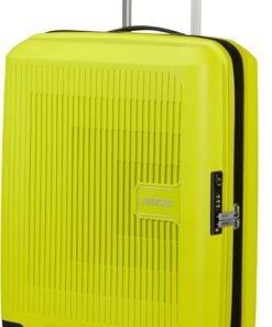 American Tourister Aerostep - Spinner S, Bagage à Main Extensible, 55 cm, 36/40 L, Vert (Citron Clair)