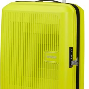 American Tourister Aerostep - Spinner S, Bagage à Main Extensible, 55 cm, 36/40 L, Vert (Citron Clair)