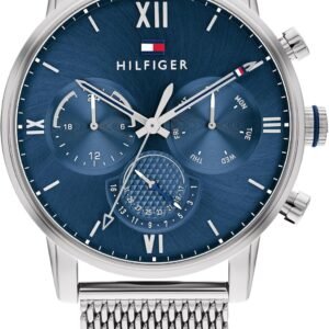 Tommy Hilfiger Montre Analogique Multifunction à Quartz pour Homme avec Bracelet Milanais ou Link en Acier Inoxydable