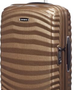 Samsonite Lite -Shock - Spinner S Suitcase, 55 cm, 36 L, Marron (Sable)