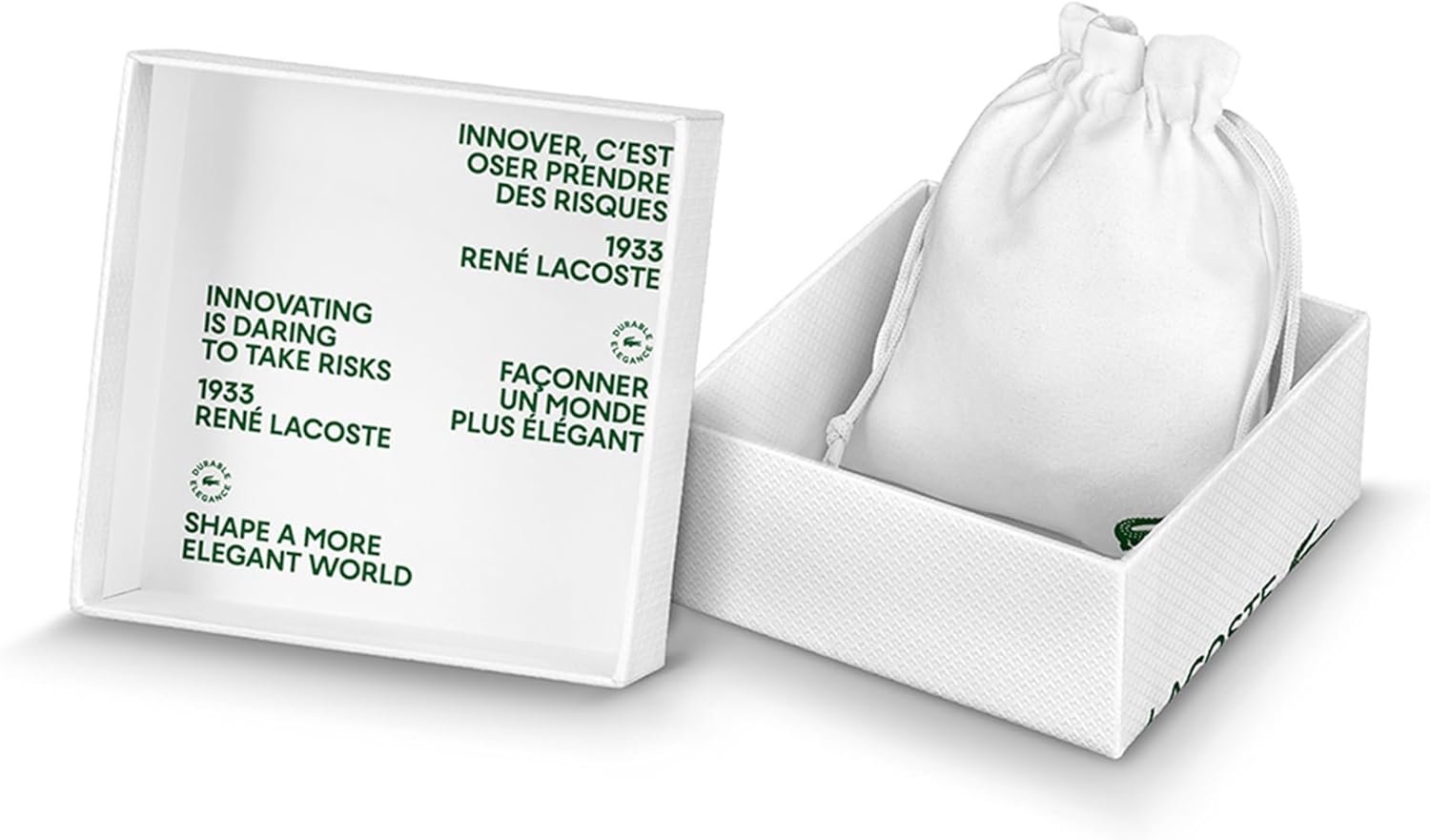 Lacoste Bracelet à maillons Collection METROPOLE Embelli avec motif petit piqué - Disponible pour homme et femme – Image 6