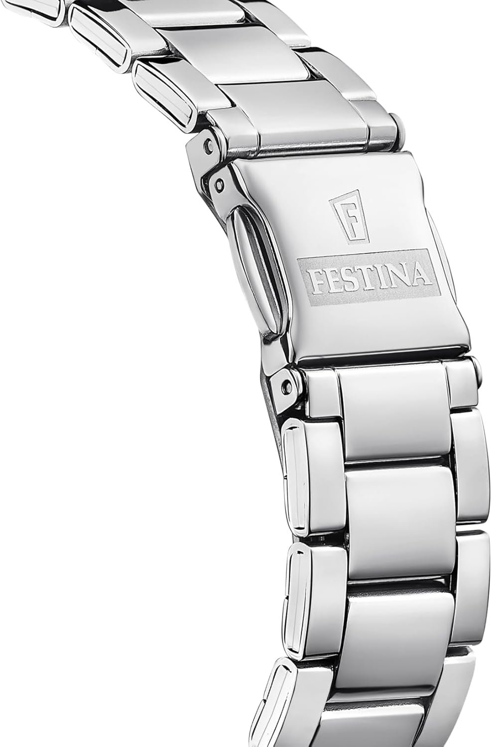 Festina Montre pour Femme F20622 Boyfriend Boîtier en Acier Inoxydable Gris Bracelet en Acier Inoxydable Gris – Image 5