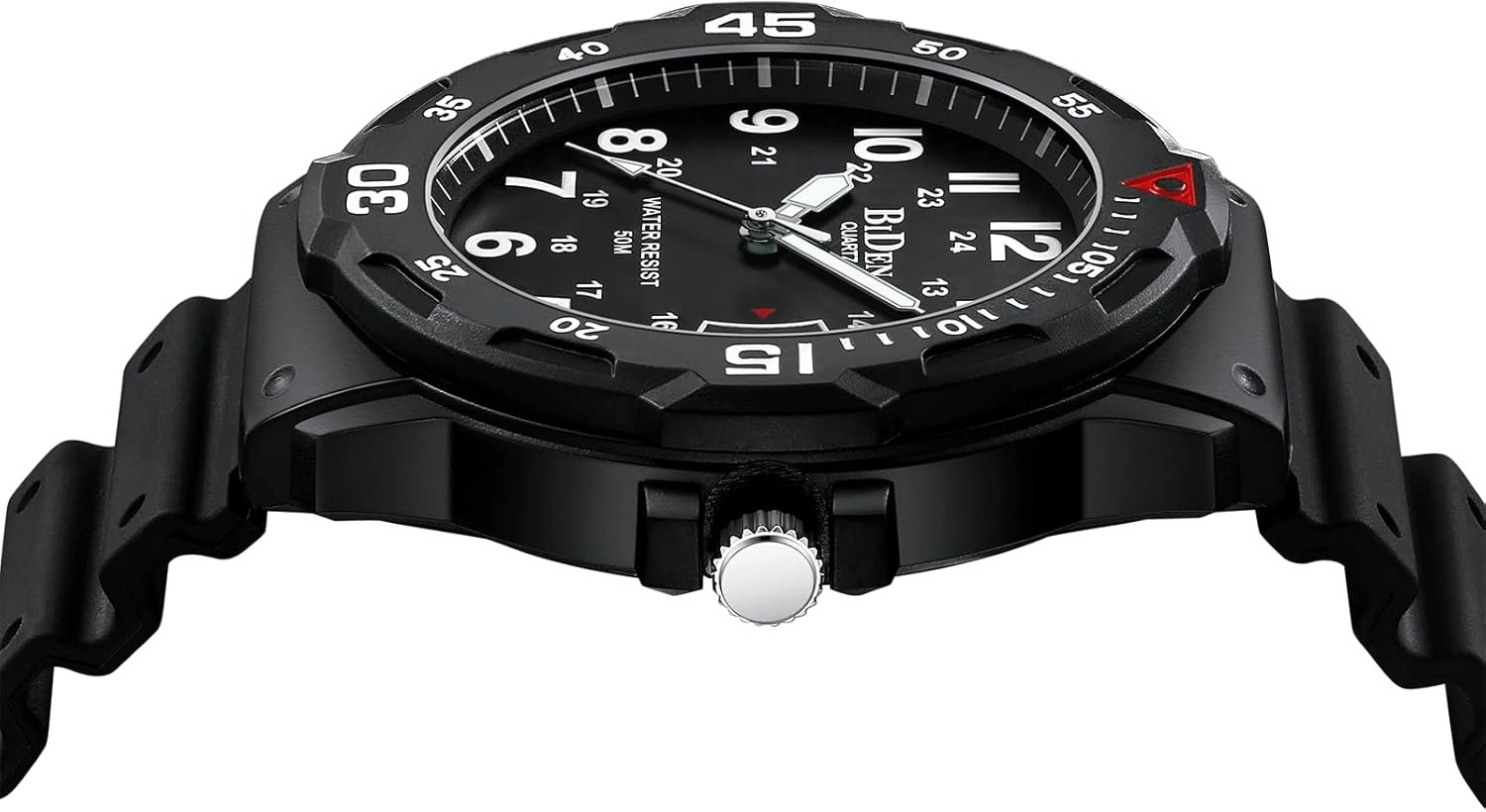 HANPOSH Montre Homme Montres Bracelets Etanche Design Analogique Lumineuses Acier Inoxydable Cadran Calendrie Fashion – Image 5