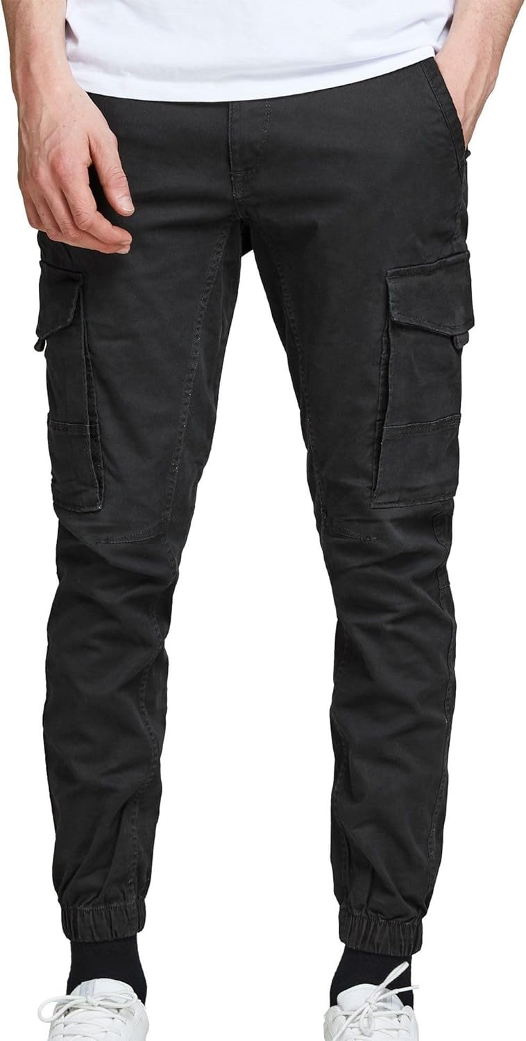 JACK & JONES Pantalon Cargo Pantalon Cargo Slim Fit Black 30 32 Black (US) 30 / L32