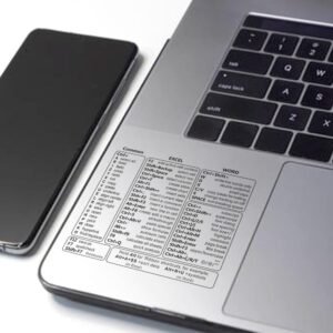 Autocollant de raccourci – Guide de référence des raccourcis clavier, idéal pour le travail à domicile (transparent)