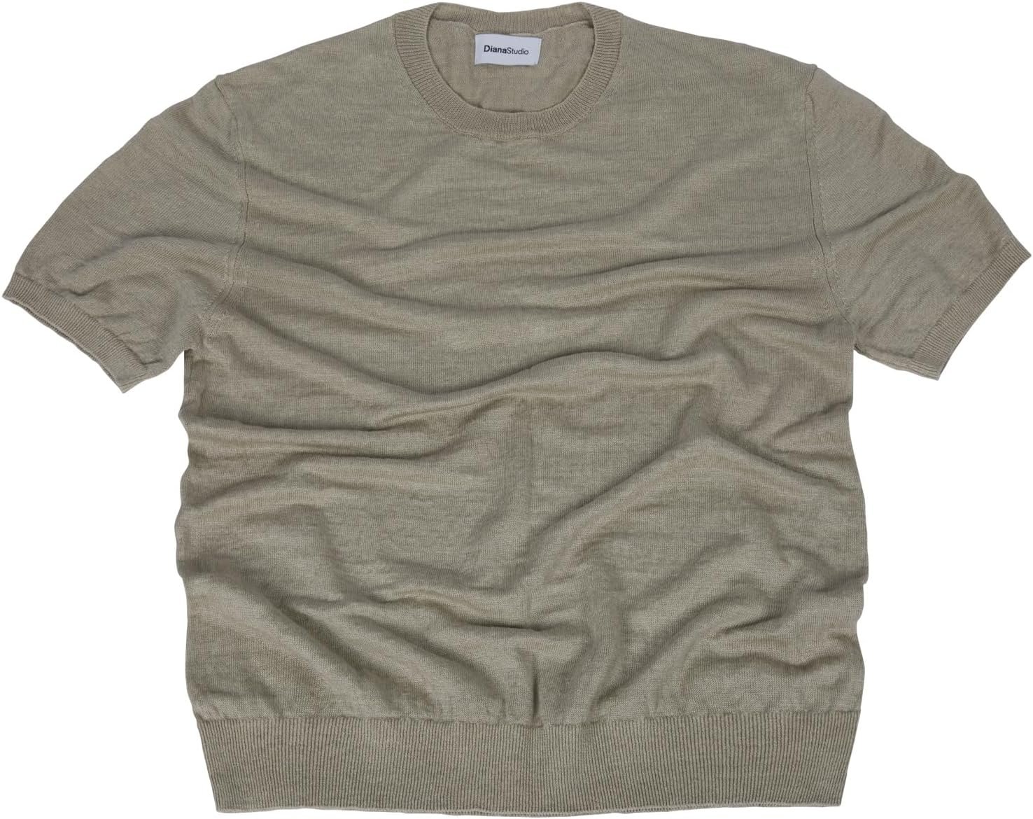 Diana Studio T-Shirt en 100% Lin T-Shirt Homme (Lot de 1) – Image 8