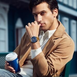 Alternative view of BENYAR Montre Homme Etanche Analogique Quartz Chronographe Lumineuses Date Grand Cadran Classique Mode Affaires Montres Cadeau élégant pour Hommes